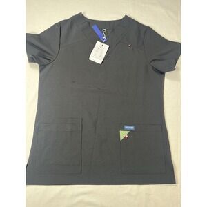 HSDORY Womens  3 Pocket  Scrub Top Size S Antimicrobial Fabric NWT